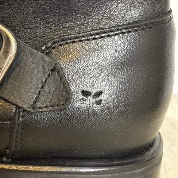 FRYE “Veronica Bootie” Women’s Oiled Leather Waterproof Boot (Black/Silver) Sz 9 - Picture 6 of 10
